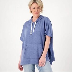 Koolaburra By Ugg Brushed Back Pullover Poncho Hoodie